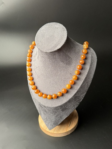 Симбирцитовые бусы 49 см