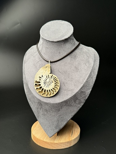 Кулон с аммонитом в нейзельбере.