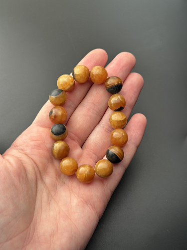 Симбирцитовый браслет на резинке