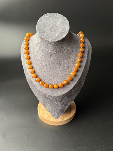 Симбирцитовые бусы 49 см