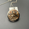 Симбирцитовый кулон в серебре 48х48 мм