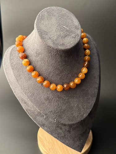 Комплект симбирцитовые бусы с браслетом