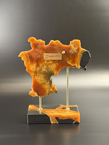 Карта Ульяновской области 25х20 см