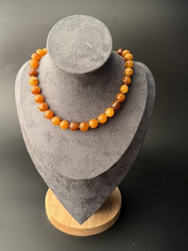 Комплект симбирцитовые бусы с браслетом