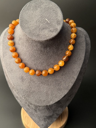 Комплект симбирцитовые бусы с браслетом