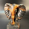 Слон резной на подставке