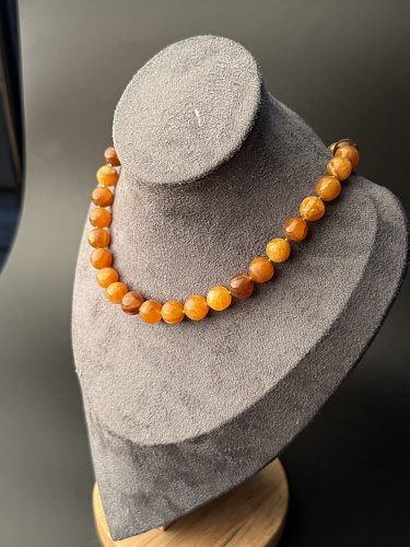 Комплект симбирцитовые бусы с браслетом