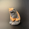 Кот манул. Резной.
