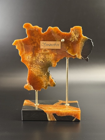 Карта Ульяновской области 25х20 см